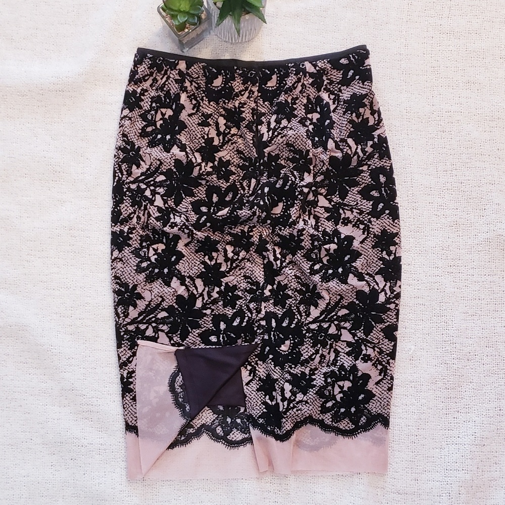 Zara Black & Nude Skirt